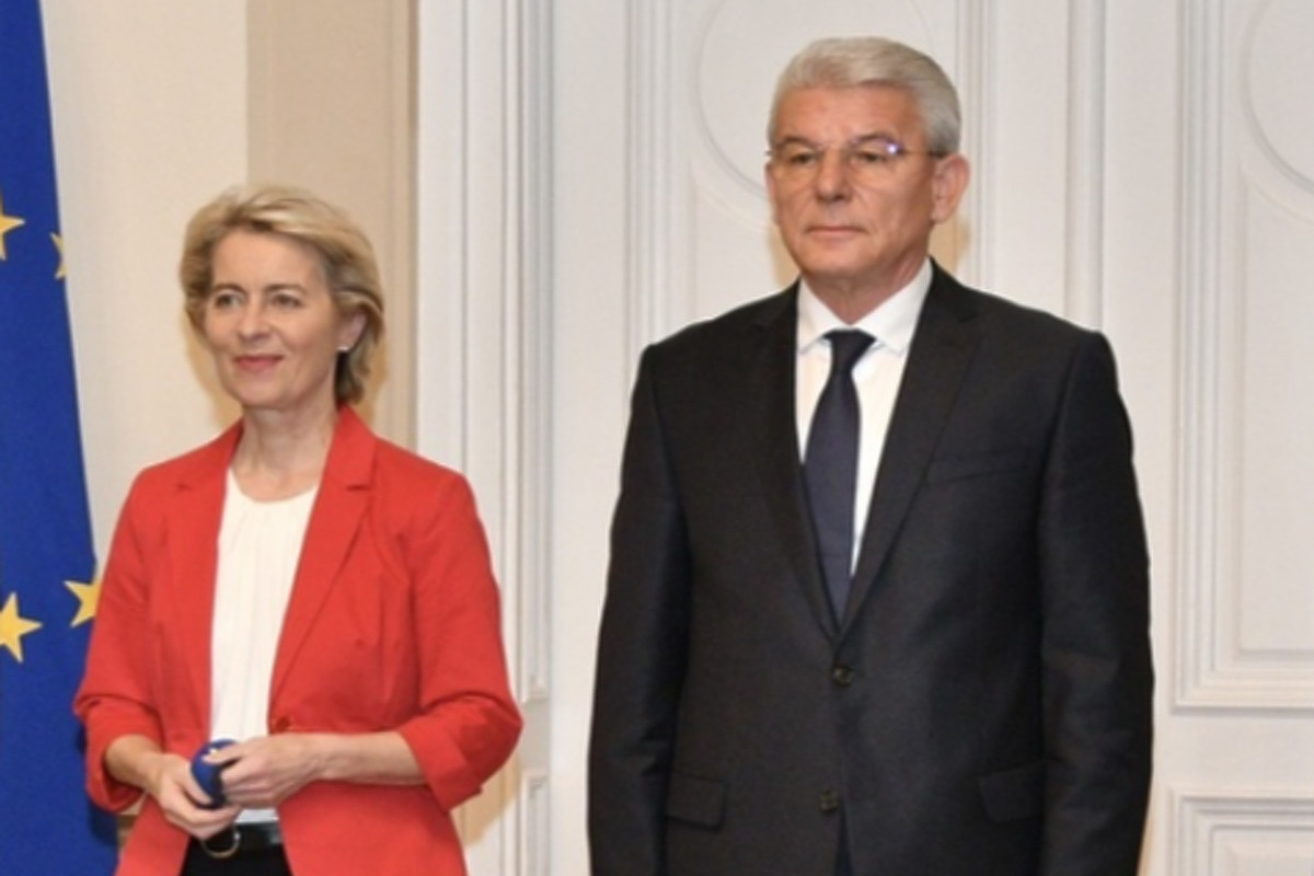 Von der Leyan i Džaferović tokom njene prošlogodišnje posjete BiH (Foto: I. Š./Klix.ba)