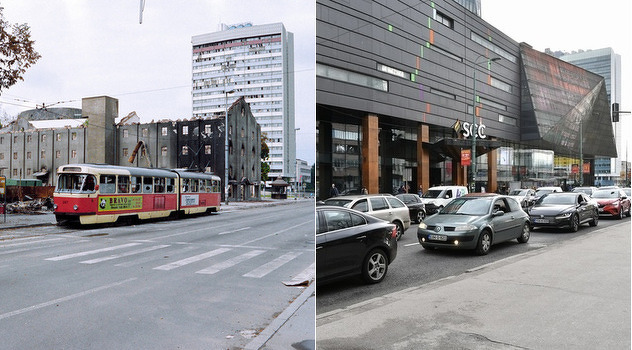 Marijin Dvor nekad i sad (Foto: I. Š./Klix.ba)