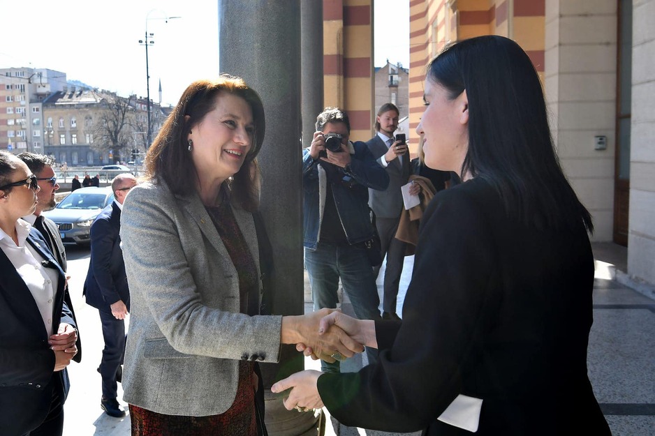 Ann Linde i Benjamina Karić (Foto: Grad Sarajevo)