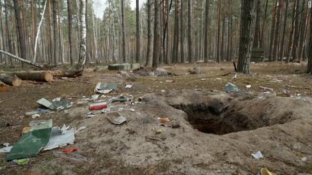 Šuma u kojoj je bio ruski vojni štab (Foto: CNN)