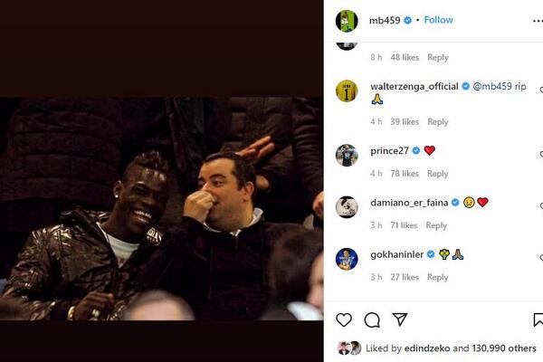Balotellijeva objava izazvala i reakciju Džeke