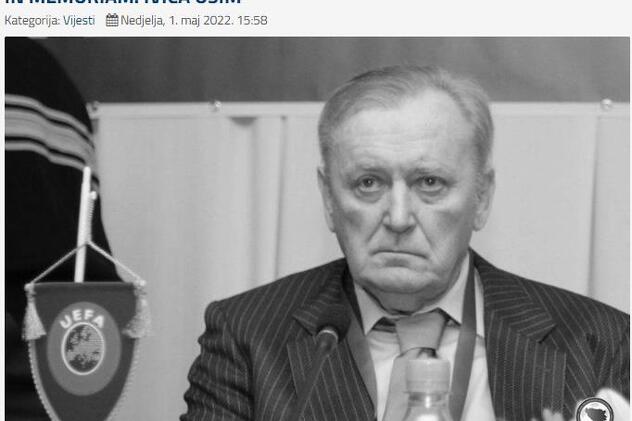 Foto: Objava Nogometnog saveza BiH