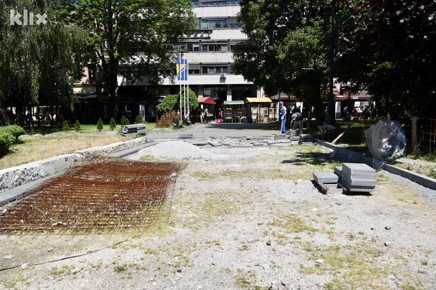 Nastavljena sanacija Trga oslobođenja - Alija Izetbegović (Foto: T. S./Klix.ba)