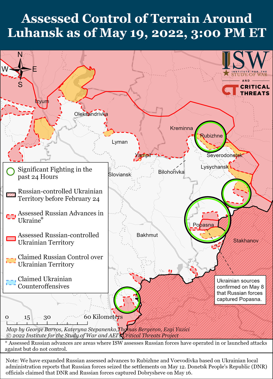 Dešavanja oko Sjeverodonjecka (Foto: ISW)