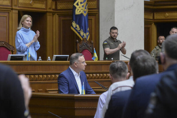 Duda govorio u ukrajinskom parlamentu (Foto: EPA-EFE)