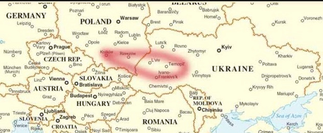 Područje nekadašnje Galicije (Foto: Twitter)