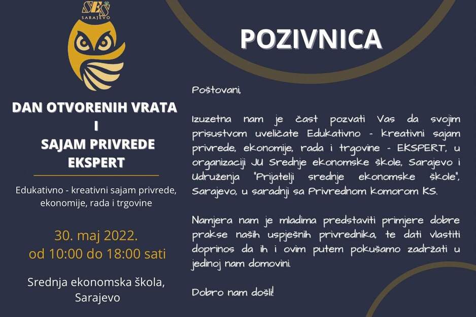 Izvor: Srednja ekonomska škola Sarajevo