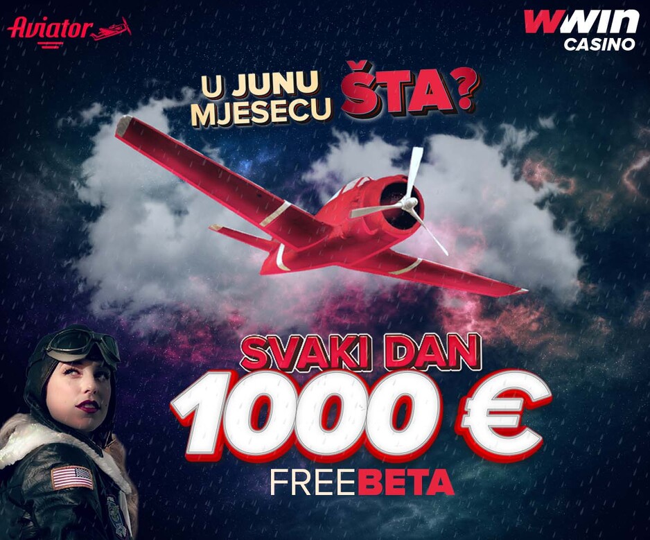 Svaki dan 1.000 eura Freebeta, tačnije 30.000 eura za mjesec juni