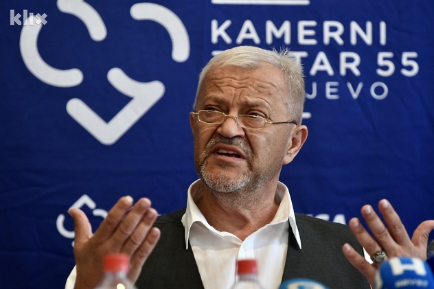 Press konferenicija povodom aktuelnih dešavanja u Kamernom teatru 55 (Foto: D. S./Klix.ba)