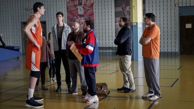 Boban Marjanović, Ivica Kovačević i Adam Sandler u filmu