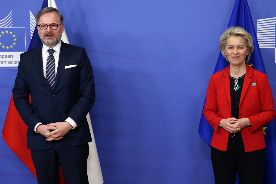 Petr Fiala i Ursula von der Leyen (Foto: EPA-EFE)