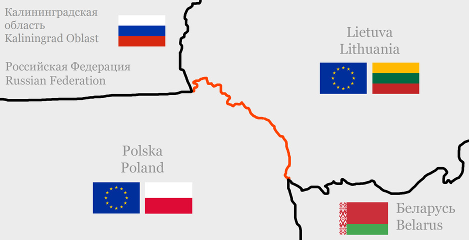 Suwalki koridor je dug 65 kilometara