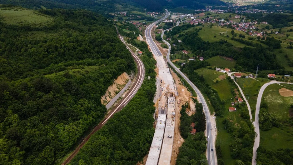 Dio autoceste do Bradine trebao bi biti pušten u promet u augustu (Foto: Autoceste FBiH)