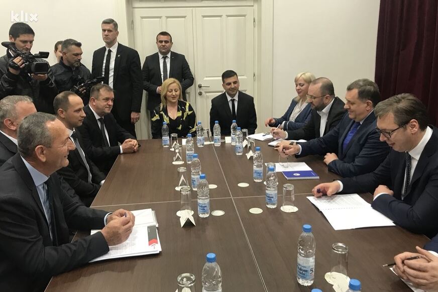Sastanak predstavnika Koordinacije s Dodikom i Vučićem 2018. godine (Foto: Klix.ba)