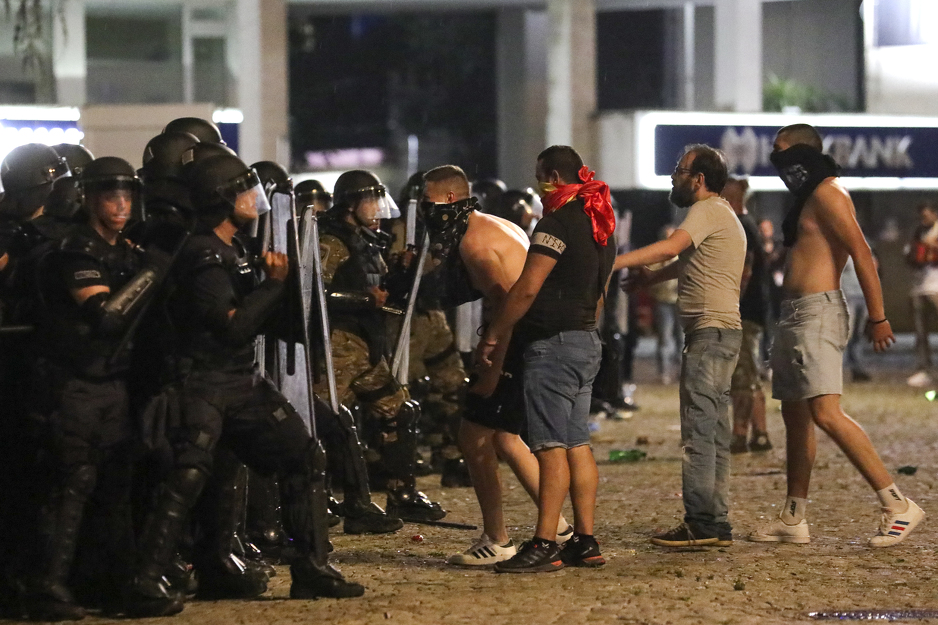 Neredi obilježili demonstracije u Sjevernoj Makedoniji (Foto: EPA-EFE)