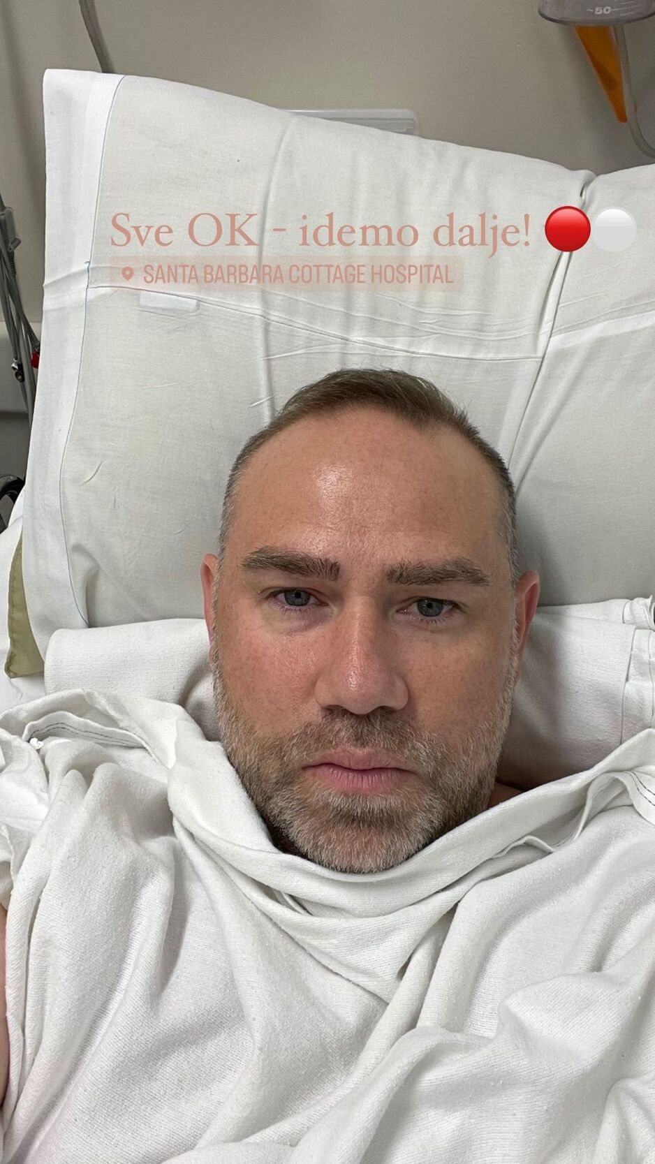 Mirvić u bolnici (Foto: Instagram)