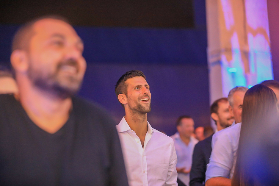 Novak Đoković na koncertu Dine Merlina u Porto Montenegru (Foto: Željko Vidinović)