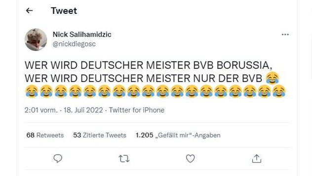 Status Nicka Salihamidžića na Twitteru (Foto: Screenshot)