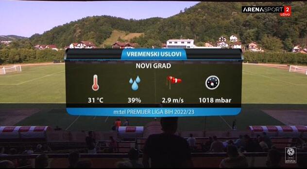 Uslovi za igru u Bosanskom Novom 10-ak minuta prije početka utakmice