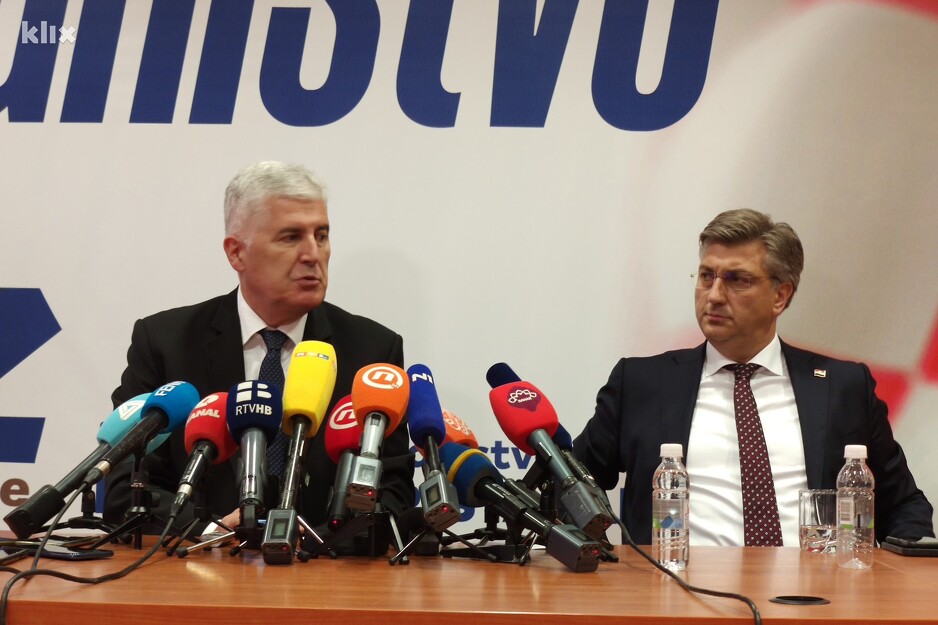Dragan Čović i Andrej Plenković (Foto: G. Š./Klix.ba)
