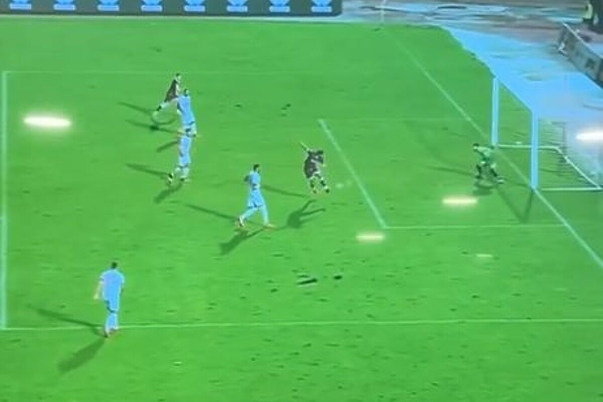 Trenutak kada je Ahmetović postigao gol petom (Foto: Screenshot)
