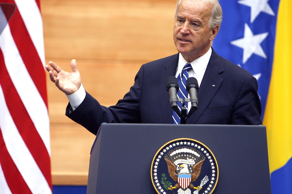 Joe Biden 2009. prilikom obraćanja u Parlamentu BiH (Foto: EPA-EFE)