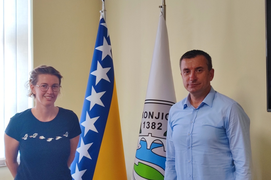 Tamara Cvetković i Osman Ćatić (Foto: Grad Konjic)