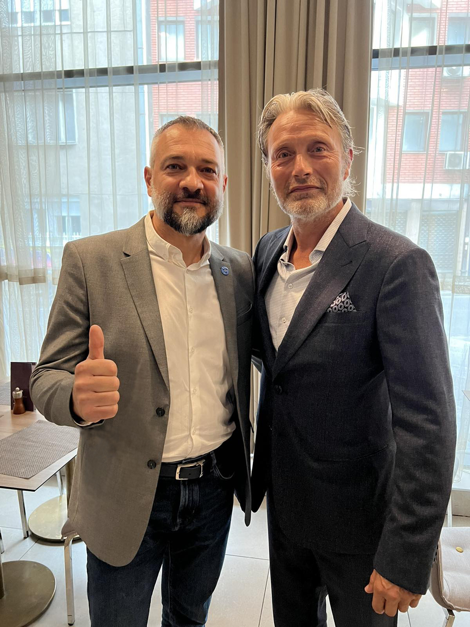 Amir Tobudić, direktor Carlsberg BH i Mads Mikkelsen