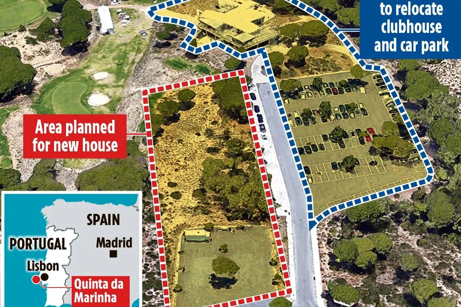 Mapa Ronaldovog imanja (Foto: The Sun)