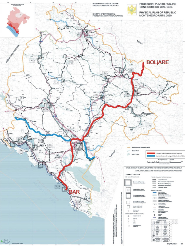 Autoput Boljare - Bar i dio kopnenog puta Jadransko - jonske autoceste (Foto: Vlada Crne Gore)