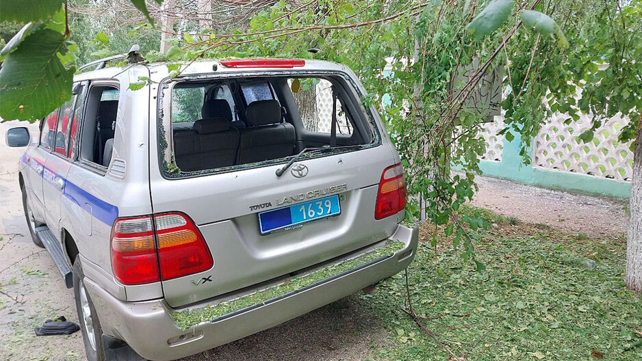 Automobil Aleksandra Kolesnikova u Berdjansku nakon eksplozije