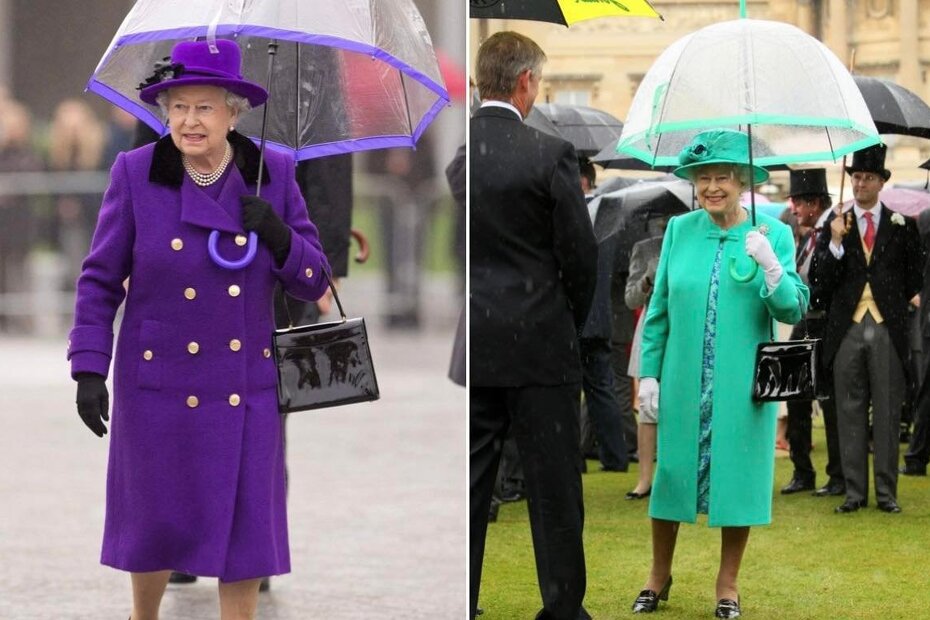 Modno je usklađivala kišobrane i haljine - 2015. godina (Foto: Twitter)