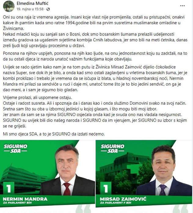 Status Elmedine Muftić