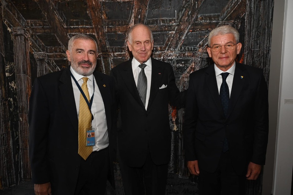 Sven Alkalaj, Ronald Lauder i Šefik Džaferović (Foto: Predsjedništvo BiH)