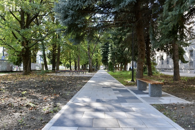 Novoizgrađeni park u Kampusu UNSA (Foto: I. Š./Klix.ba)