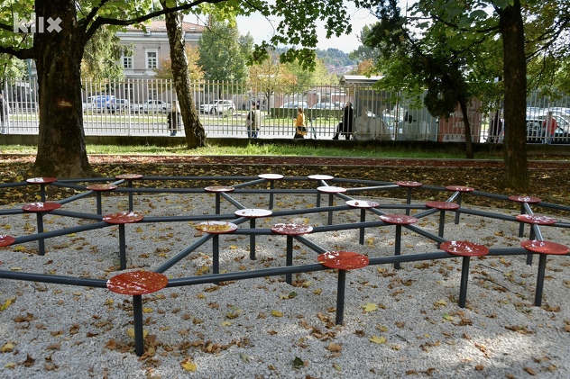 Novoizgrađeni park u Kampusu UNSA (Foto: I. Š./Klix.ba)