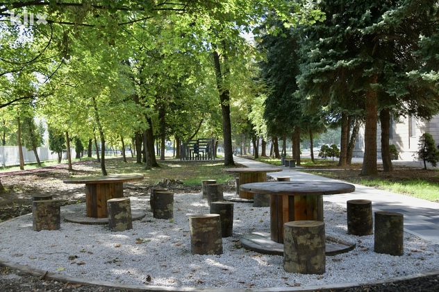 Novoizgrađeni park u Kampusu UNSA (Foto: I. Š./Klix.ba)
