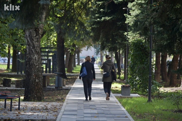 Novoizgrađeni park u Kampusu UNSA (Foto: I. Š./Klix.ba)