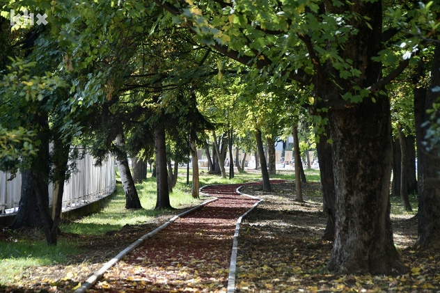 Novoizgrađeni park u Kampusu UNSA (Foto: I. Š./Klix.ba)