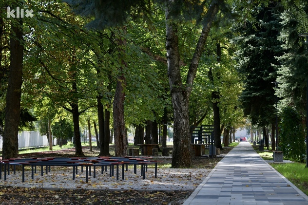 Novoizgrađeni park u Kampusu UNSA (Foto: I. Š./Klix.ba)