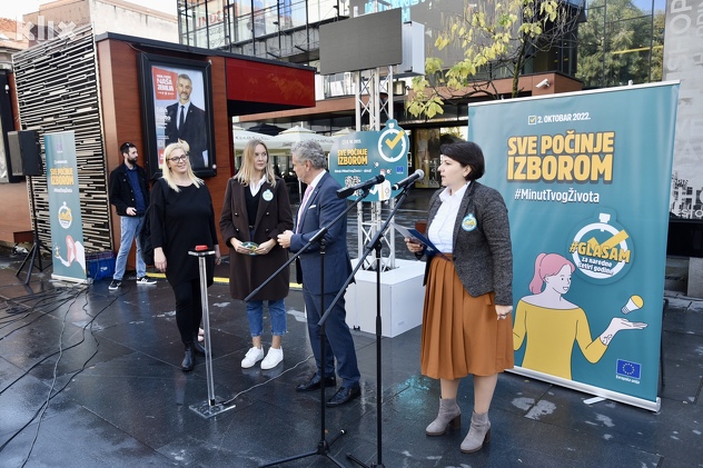 Promocija kampanje EU "Sve počinje izborom" u Sarajevu (Foto: T. S./Klix.ba)