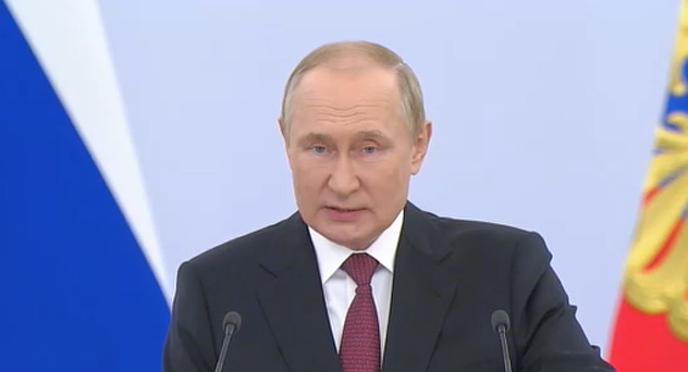 Putin tokom obraćanja naciji (Screenshot: RIA Novosti)