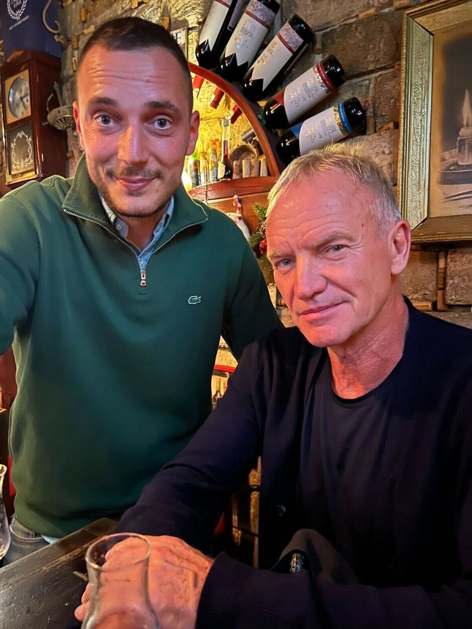 Sting nakon što je probao rakiju (Foto: Privatni arhiv)