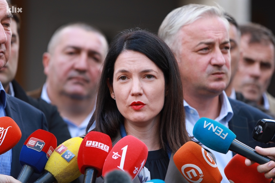 Jelena Trivić, kandidatkinja opozicije za predsjednika RS-a (Foto: I. L./Klix.ba)