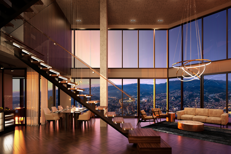 Penthouse u okviru ROOF GARDENS kompleksa sa pogledom na grad