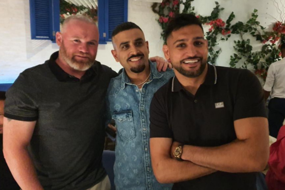 Rooney na druženju s Amirom Khanom (Foto: Instagram)