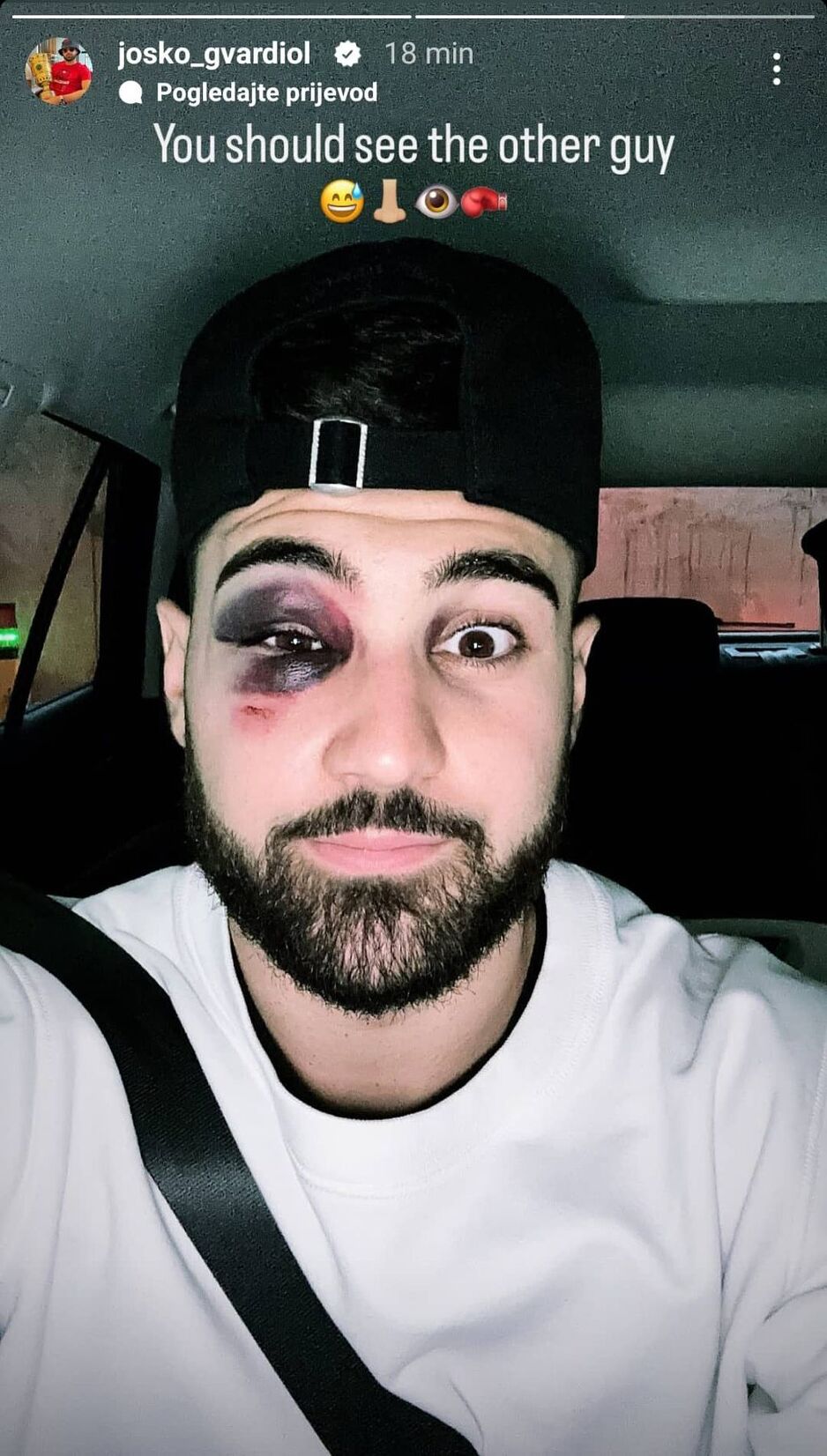 Gvardiol se oglasio na Instagramu (Foto: Screenshot)