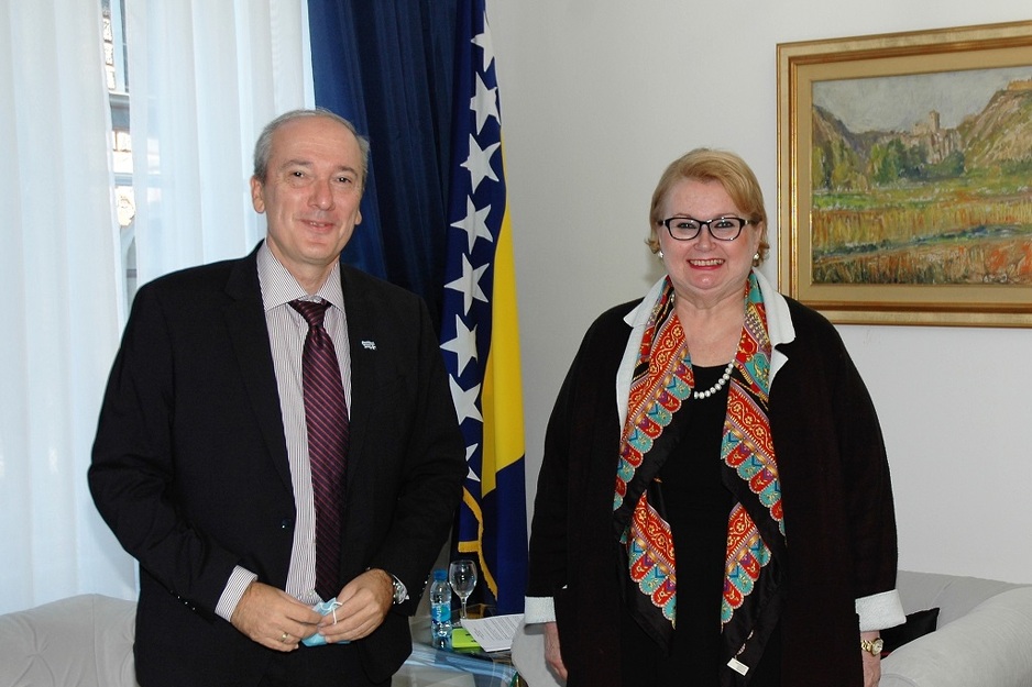 Dimitrios Papandreou i Bisera Turković (Foto: MVP BiH)