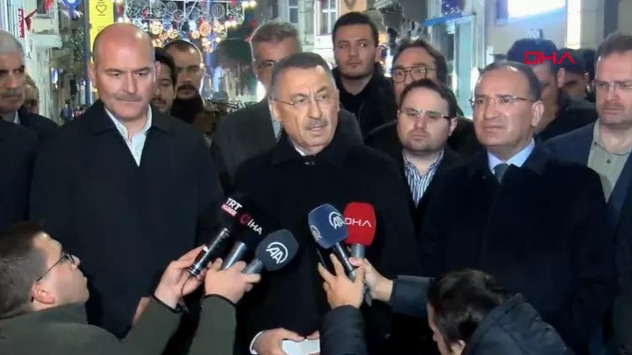 Potpredsjednik Turske Fuat Oktay daje izjavu o eksploziji