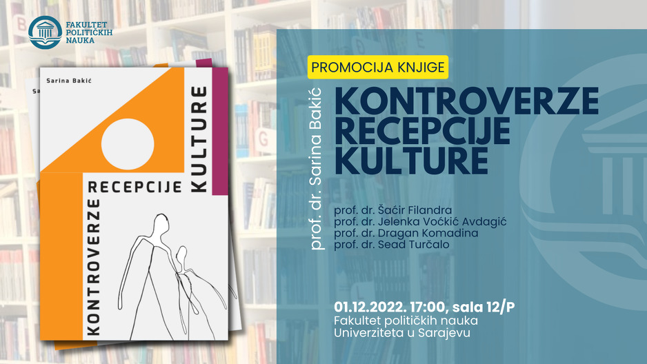 Najava za promociju knjige Sarine Bakić (Foto: FPN UNSA)